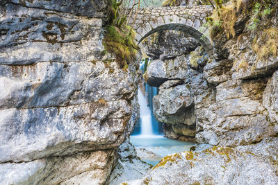 Repepeit waterfall. small treasure chest in the val raccolana. friuli. italy