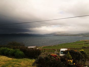 Scenic view of sea against sky