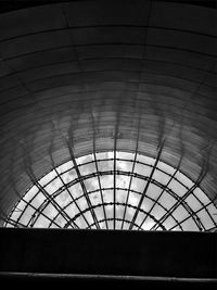 Low angle view of illuminated ceiling