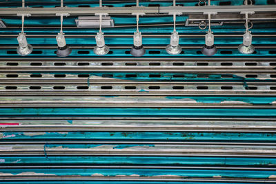 Full frame shot of blue pattern