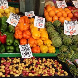 Full frame shot of apples for sale in market