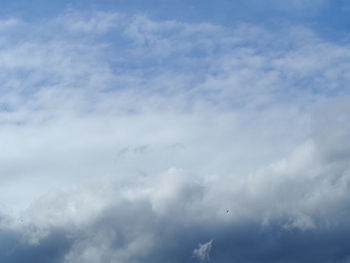 Low angle view of clouds in sky