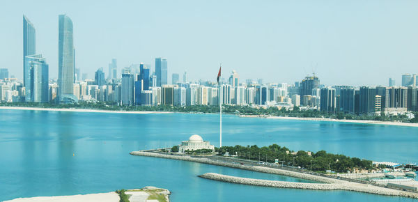 View of city at waterfront