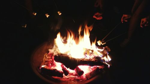 Close-up of fire