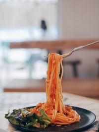 Close-up of food in plate