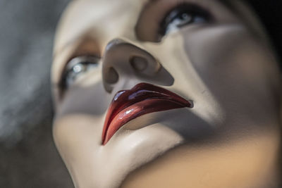 Close-up of mannequin