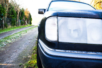 Close-up of car