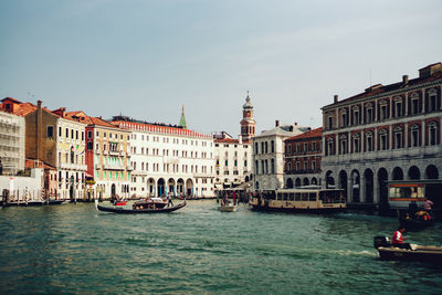 Boats in canal