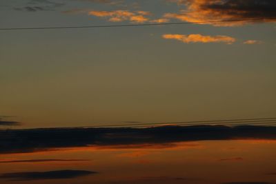 Scenic view of sunset over sea