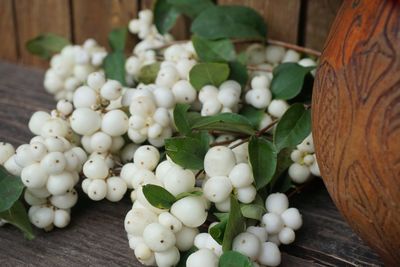 Close-up of fruits on table