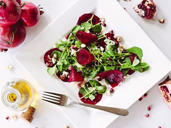 Close-up of food in plate
