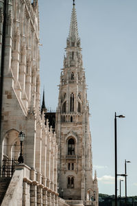 Low angle view of historic building against sky