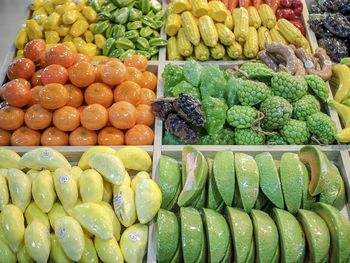 Full frame shot of fruits for sale at market stall