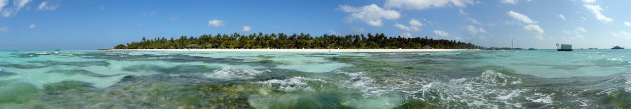 Panoramic view of sea against sky