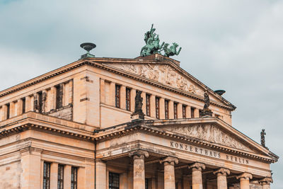 Low angle view of building against sky