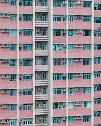 Full frame shot of residential building in city