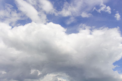 Low angle view of clouds in sky