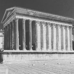 Low angle view of historical building