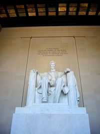 Low angle view of statues