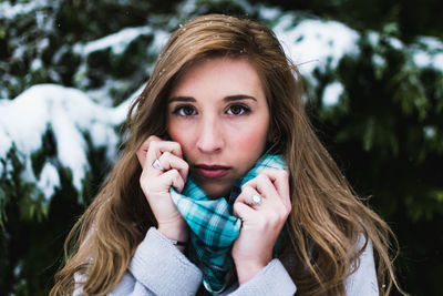 Portrait of happy young woman