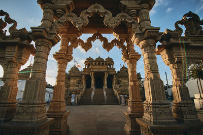 Low angle view of temple