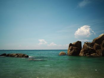 Scenic view of sea against sky