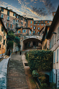 Street amidst buildings in town