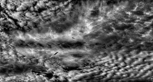 Low angle view of cloudy sky