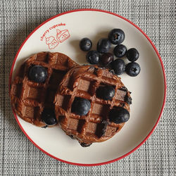 High angle view of breakfast served on table