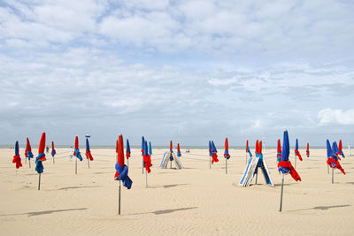 Panoramic view of beach against sky