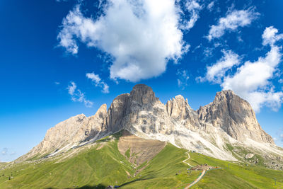 Panoramic view of mountain against sky