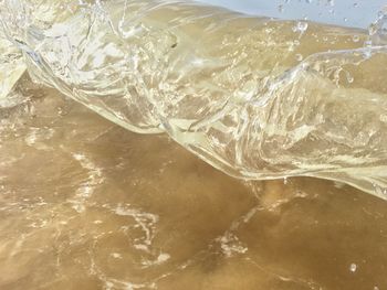 Close-up high angle view of water