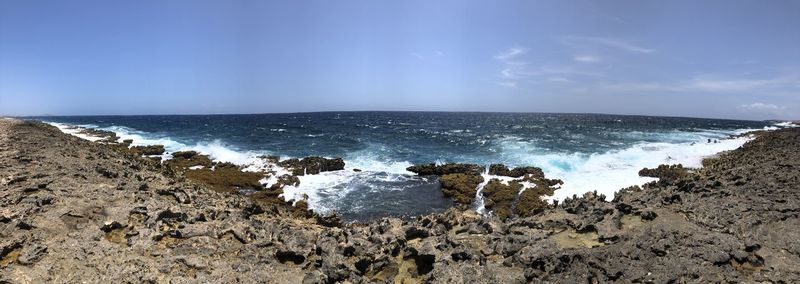 Panoramic view of sea against sky