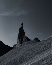 Mountain peak and sky 