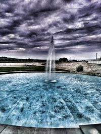 Water fountain in swimming pool