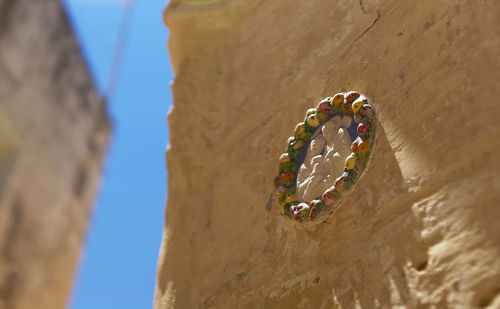 Close-up of wall on malta in the summer