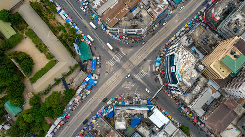 Aerial view of dar es salaam, tanzania