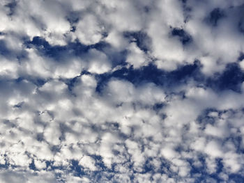 Low angle view of clouds in sky