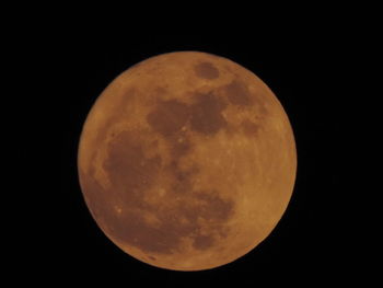 Scenic view of moon against sky at night