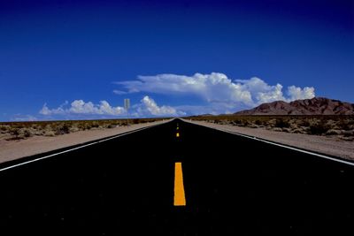 Road passing through landscape