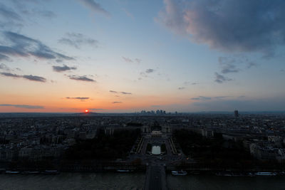 Cityscape at sunset