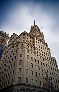 Low angle view of historical building