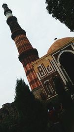 Low angle view of historic building against sky
