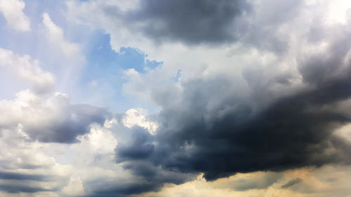 Low angle view of clouds in sky