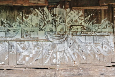 Graffiti on old wall