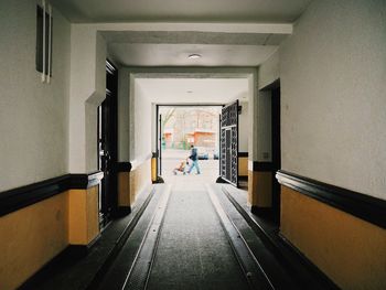 Corridor of building