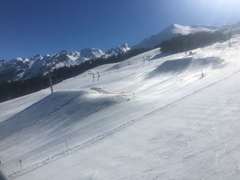 Snowpark and good views