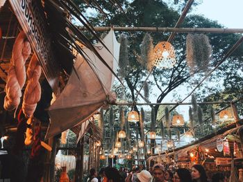 Group of people in front of building