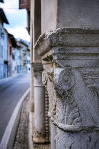 Close-up of road in city