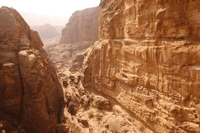 Rock formation in desert